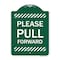 Signmission Designer Series Sign-Please Pull Forward, Green & White Aluminum Sign, 18" x 24", GW-1824-23284 A-DES-GW-1824-23284 - alternate 1